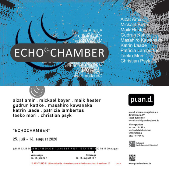 Einladung zur Ausstellung Echochamber Einladung zur Ausstellung Echochamber