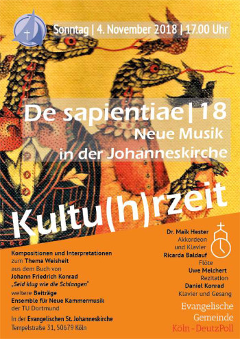 Plakat zum Programm De Sapientiae |18