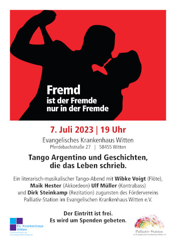Plakat zum Programm Fremd ist der Fremde nur in der Fremde Plakat zum Programm Fremd ist der Fremde nur in der Fremde