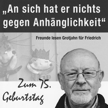 Cover der CD An sich hat er nichts gegen Anhänglichkeit (Bild © Jochen Hack) Cover der CD An sich hat er nichts gegen Anhänglichkeit (Bild © Jochen Hack)