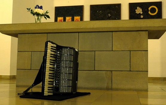 Dr. Maik Hesters Konzertakkordeon in der Melanchthonkirche Bochum (Bild: Gabriele Krettek) Dr. Maik Hesters Konzertakkordeon in der Melanchthonkirche Bochum (Bild: Gabriele Krettek)