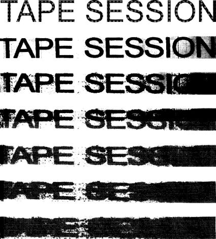 Plakat zum Programm Tape Session (Grafik: Bileam Kümper) Plakat zum Programm Tape Session (Grafik: Bileam Kümper)